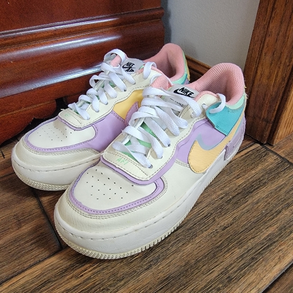 Nike Air Force 1 Sneakers with Multicolor Design
